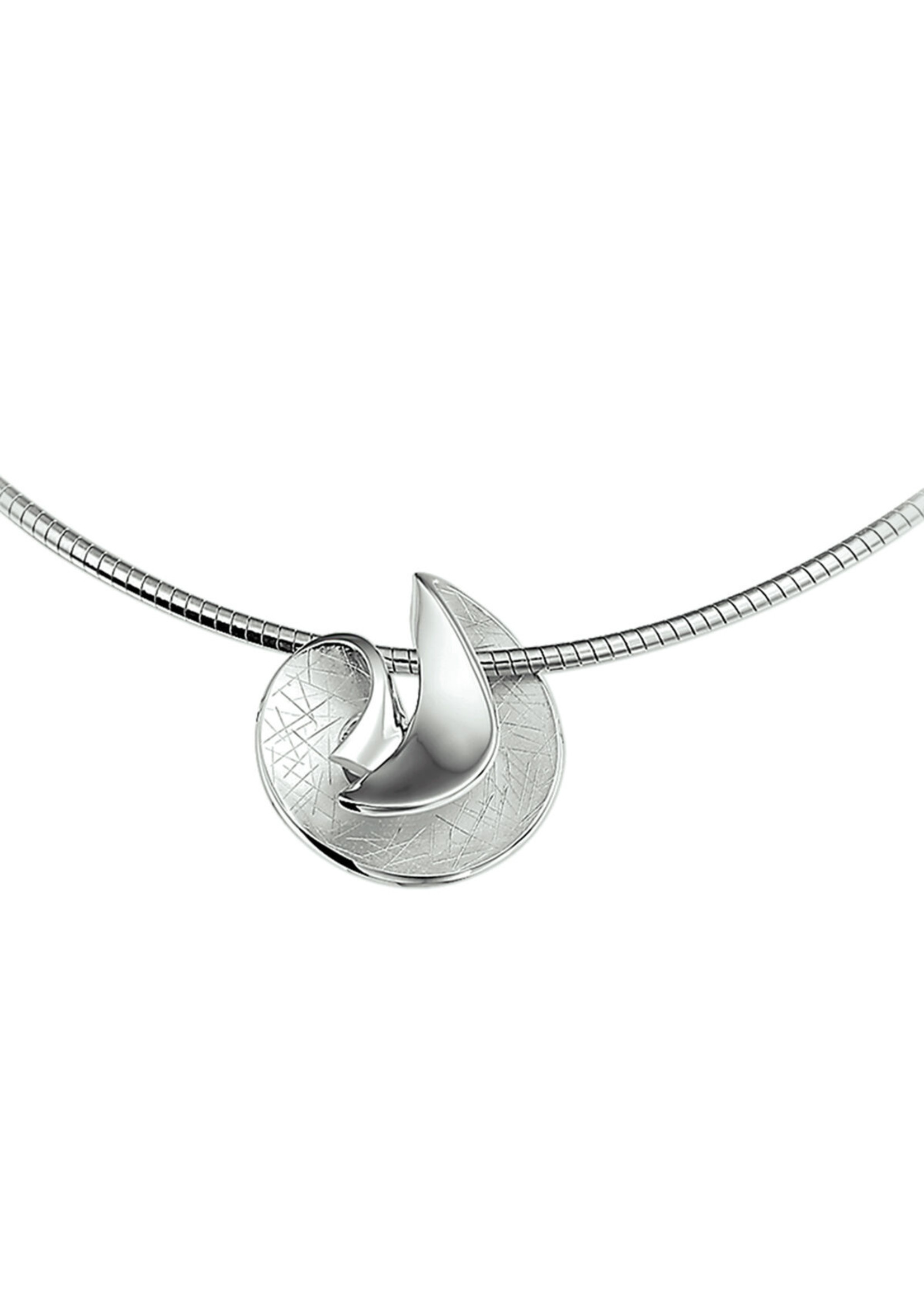 Cataleya jewels Zilveren collier gescratcht 1,5 mm 42+3 cm
