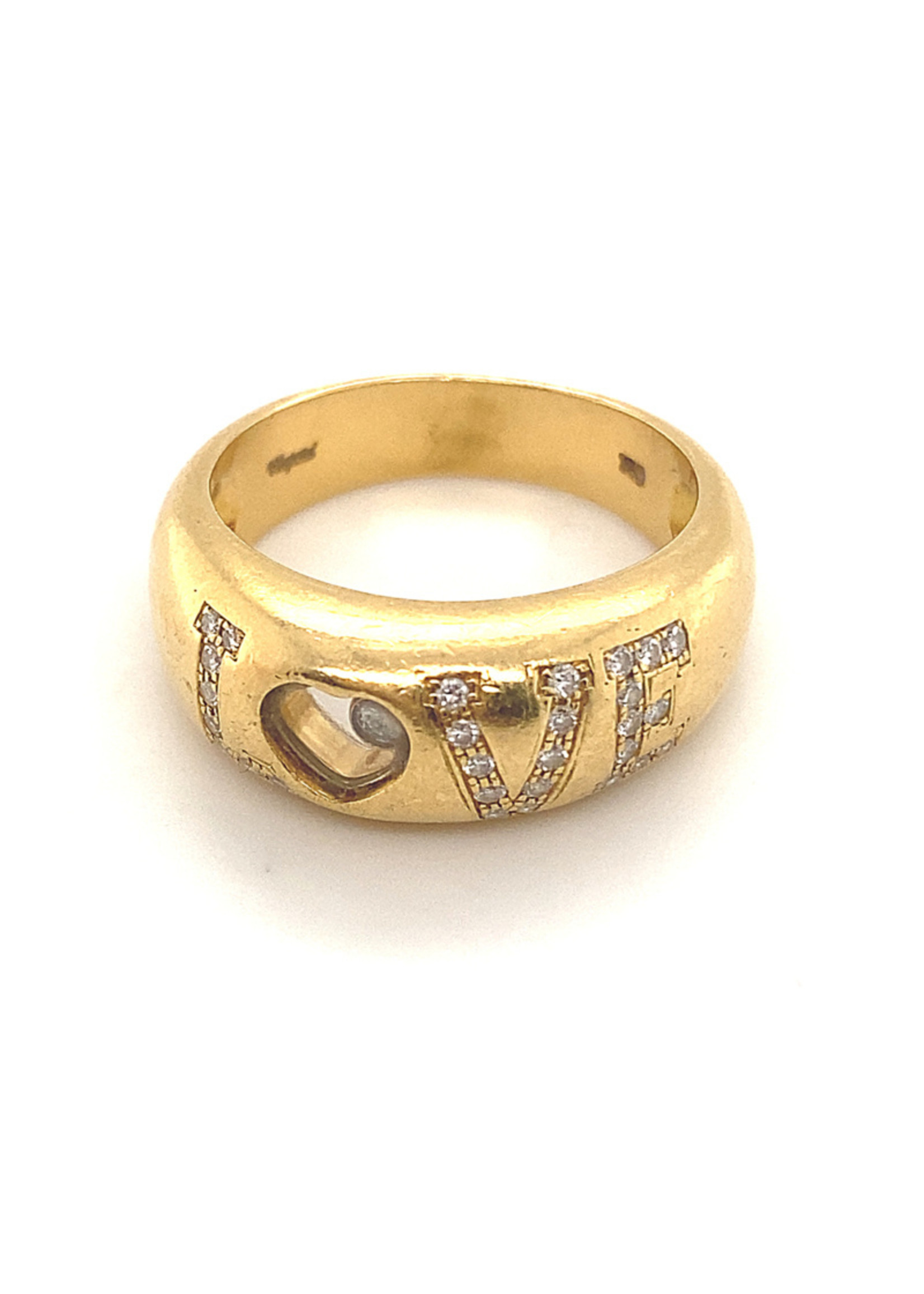 Vintage & Occasion Occasion originele Chopard LOVE ring collectie Happy Diamonds