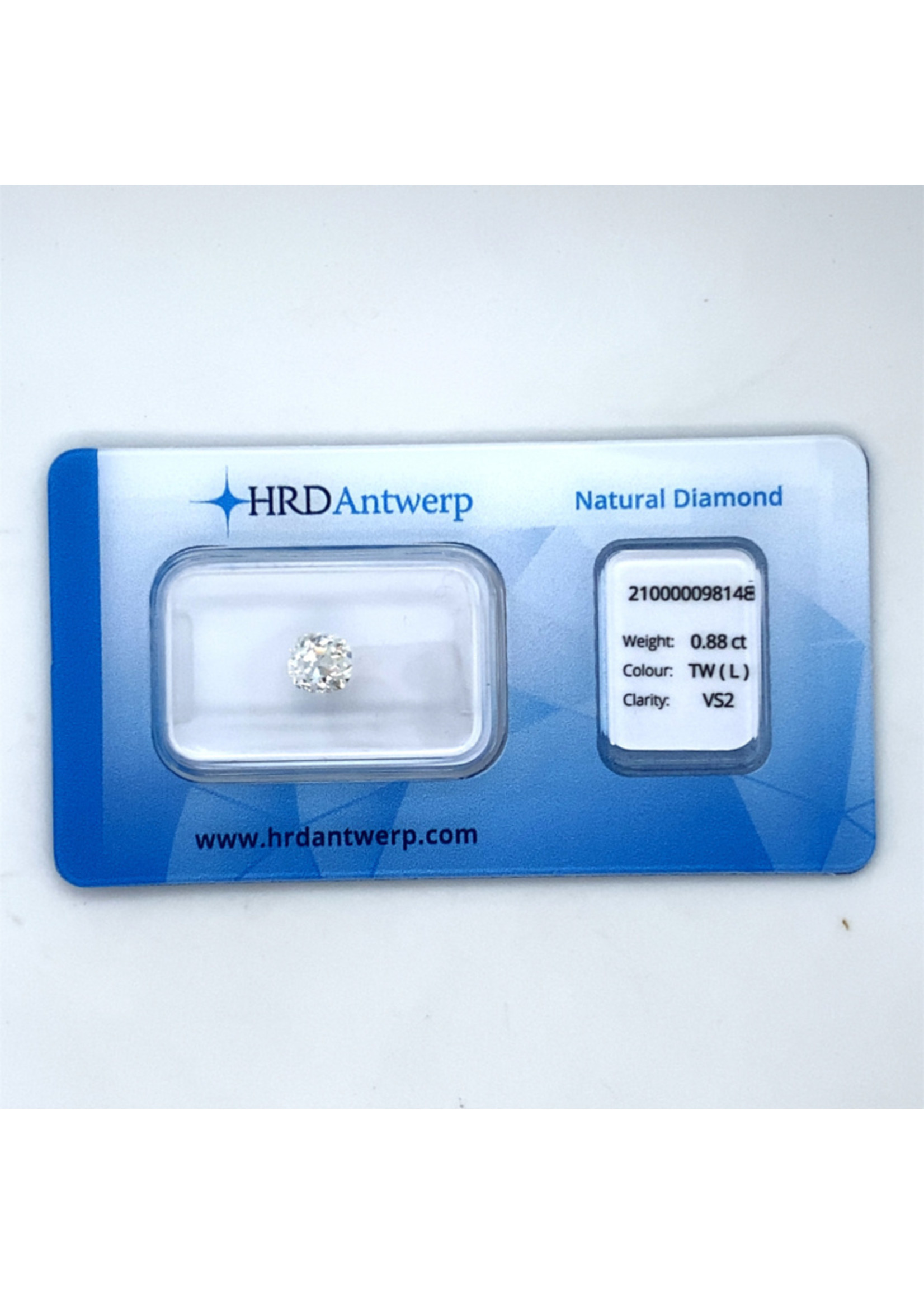 Vintage & Occasion HRD Diamant - 0.88 ct. - cushion - L-VS2