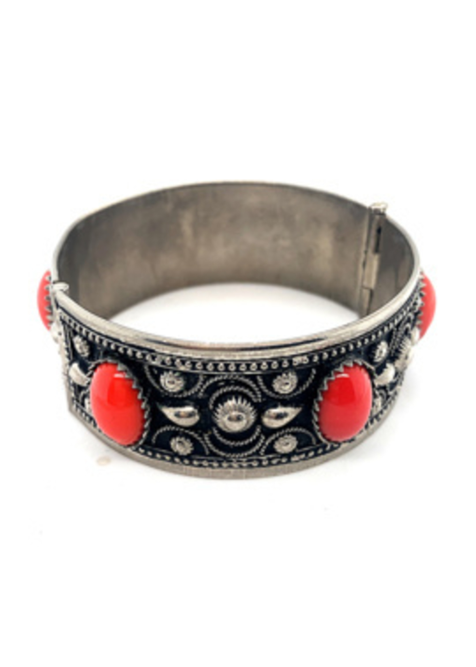 Vintage & Occasion Occasion slavenarmband met koraal