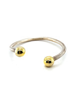 Vintage & Occasion Occasion zilver en gouden bicolor bangle