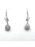 Vintage & Occasion Coronet Diamonds oorhangers 18K bezet met 0,422ct diamant