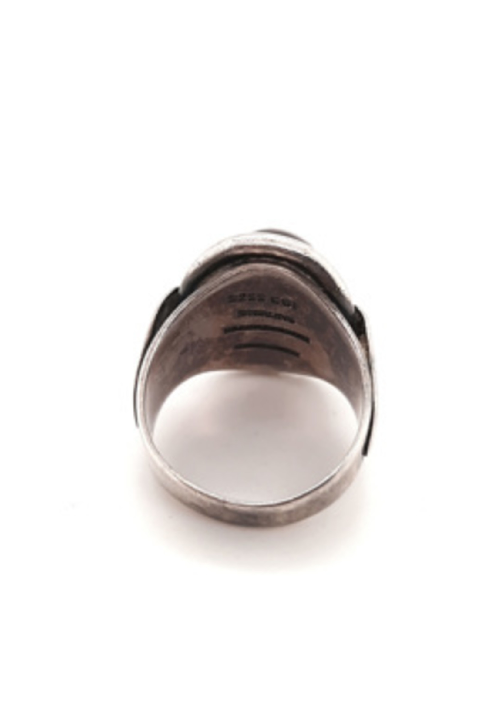 Vintage & Occasion Occasion zilveren ring met onyx