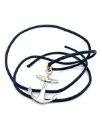 Vintage & Occasion Hanger anker van staal met een gouden oogje