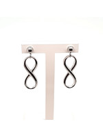 Vintage & Occasion Edelstalen oorhangers infinity