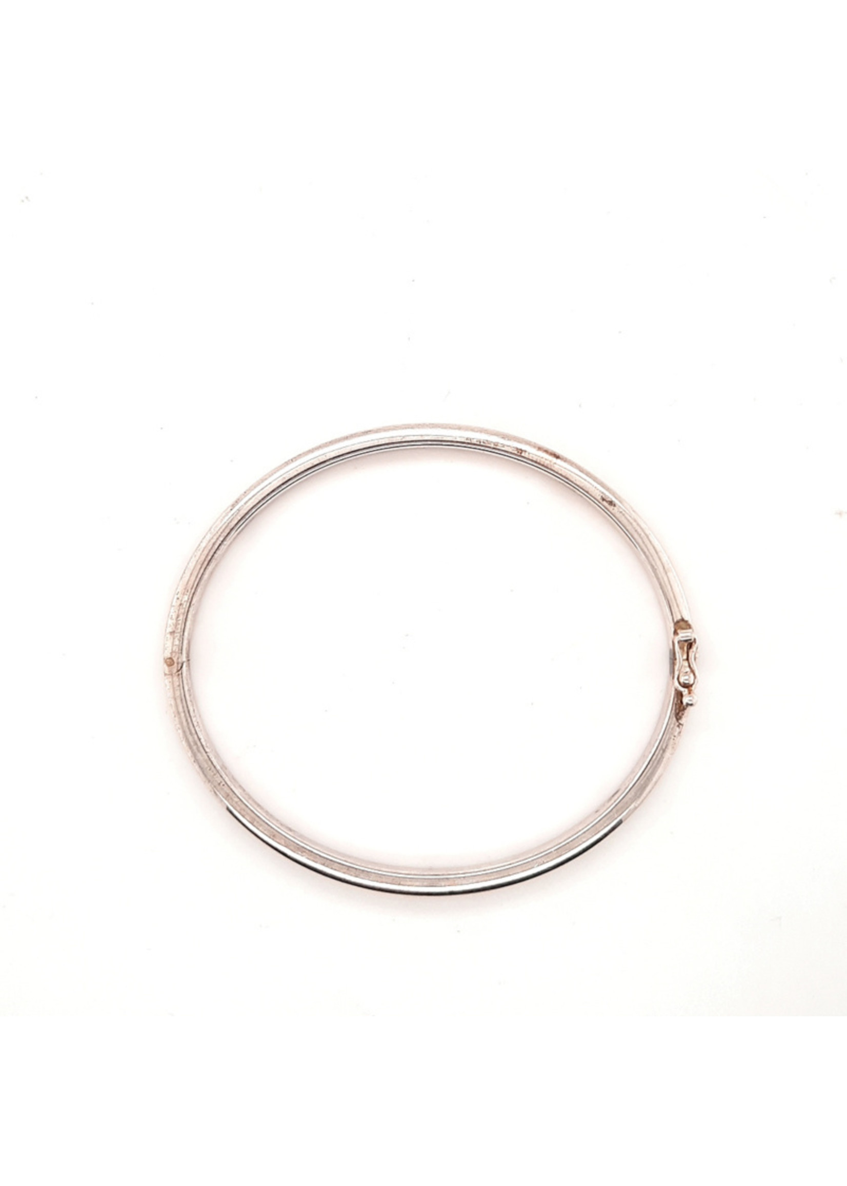 Vintage & Occasion Zilveren bangle 4mm