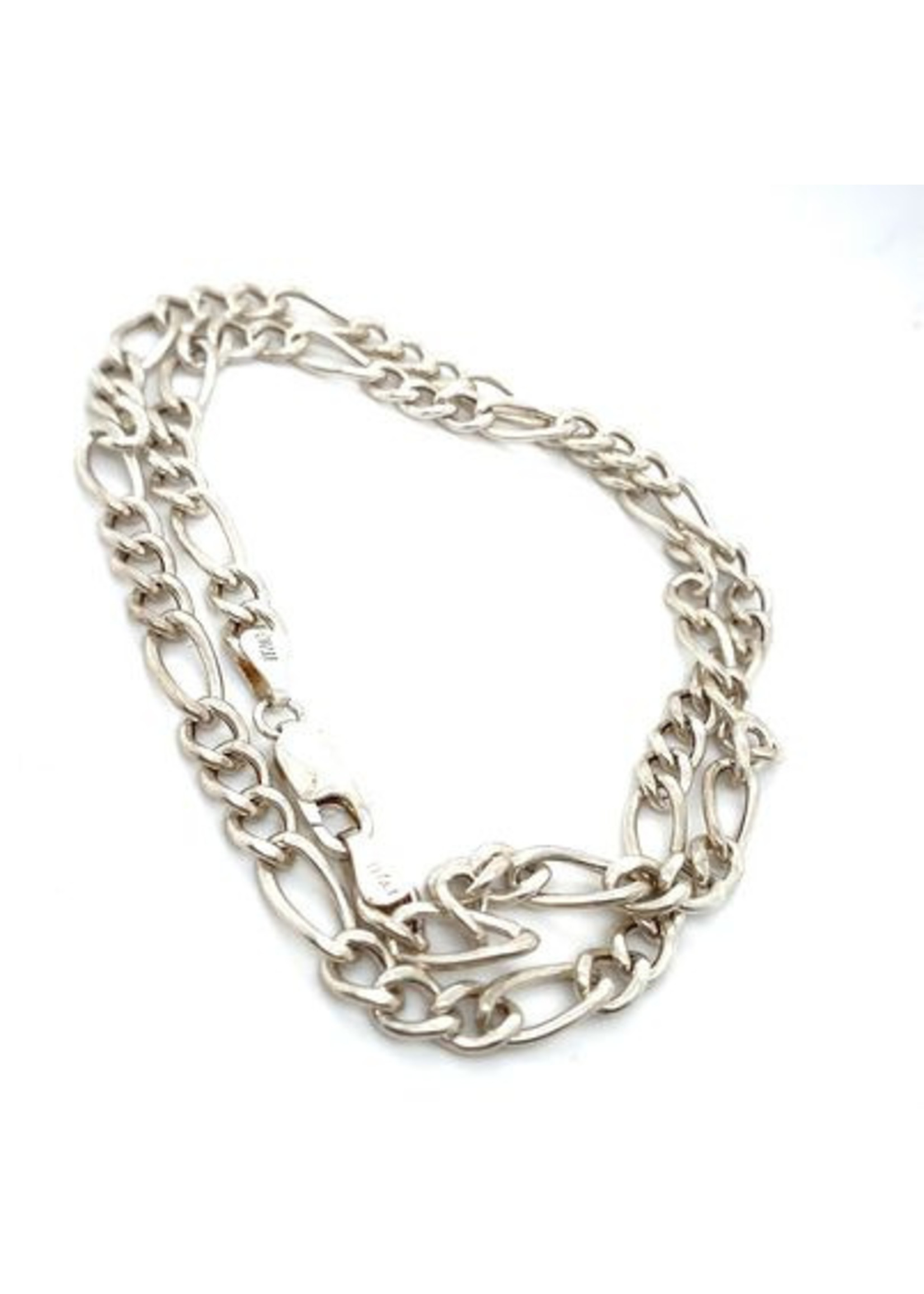 Vintage & Occasion Occasion zilveren figaro collier hol 50cm