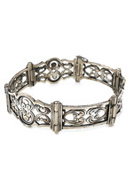 Vintage & Occasion Occasion zilveren armband met krakeling vormen