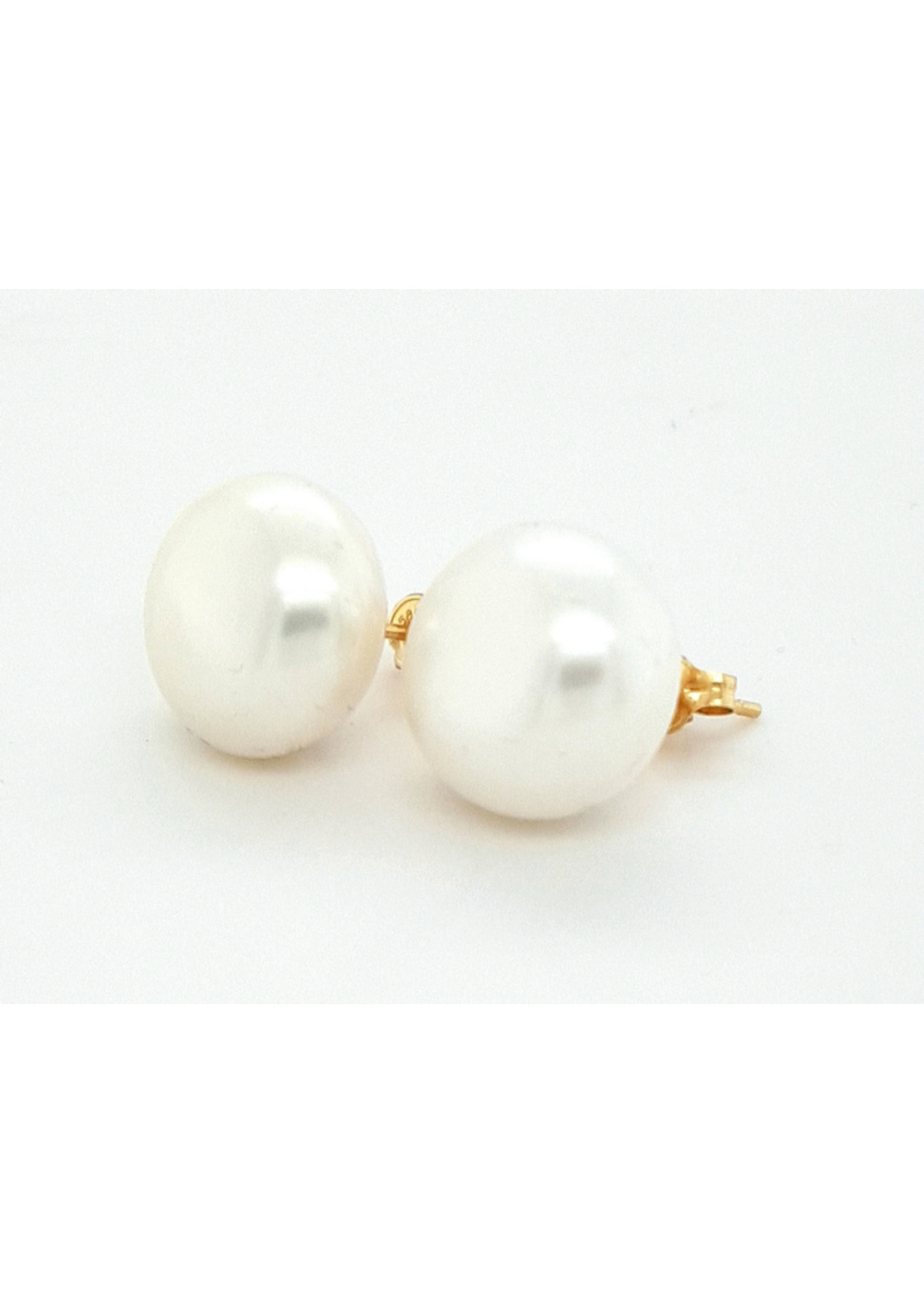 Vintage & Occasion Cataleya Earrings Pearl bouton 12,5mm