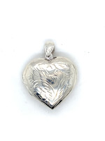 Vintage & Occasion groot zilveren hartvormig medaillon met  gravures