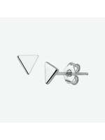 Cataleya jewels Zilveren oorknoppen driehoek