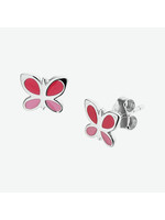 Vintage & Occasion Zilveren oorknoppen vlinder