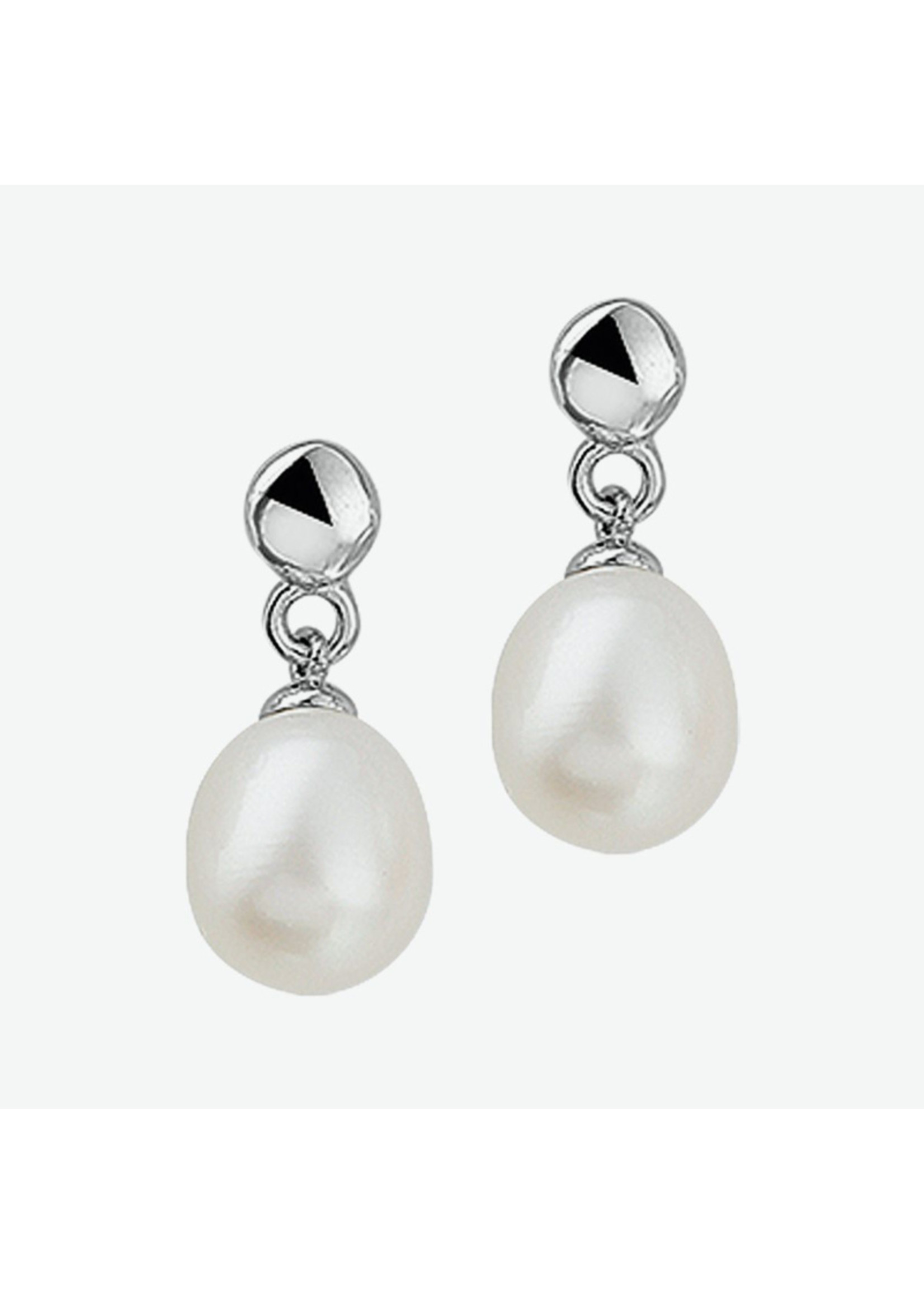 Cataleya jewels Zilveren oorhangers parel