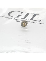 Vintage & Occasion GIL diamant - 1.24 ct. - rond briljant - SI2 - Fancy Greenish Yellow