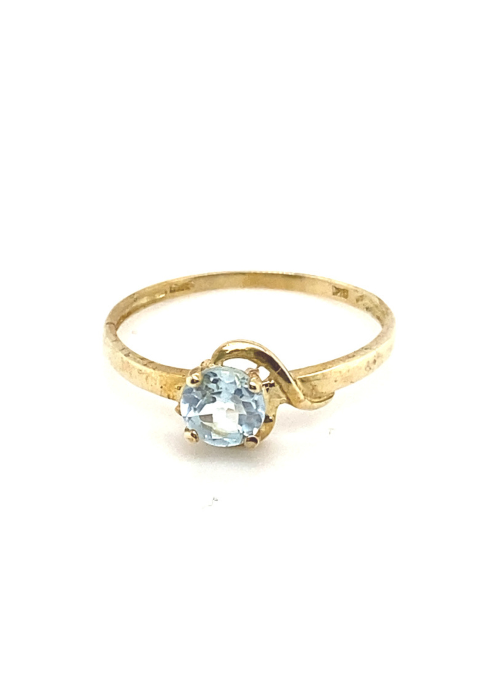 Vintage & Occasion Occasion ring met aquamarijn edelsteen