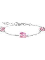 Cataleya jewels Armband Bloem En Vlinder Kinderen - Zilver