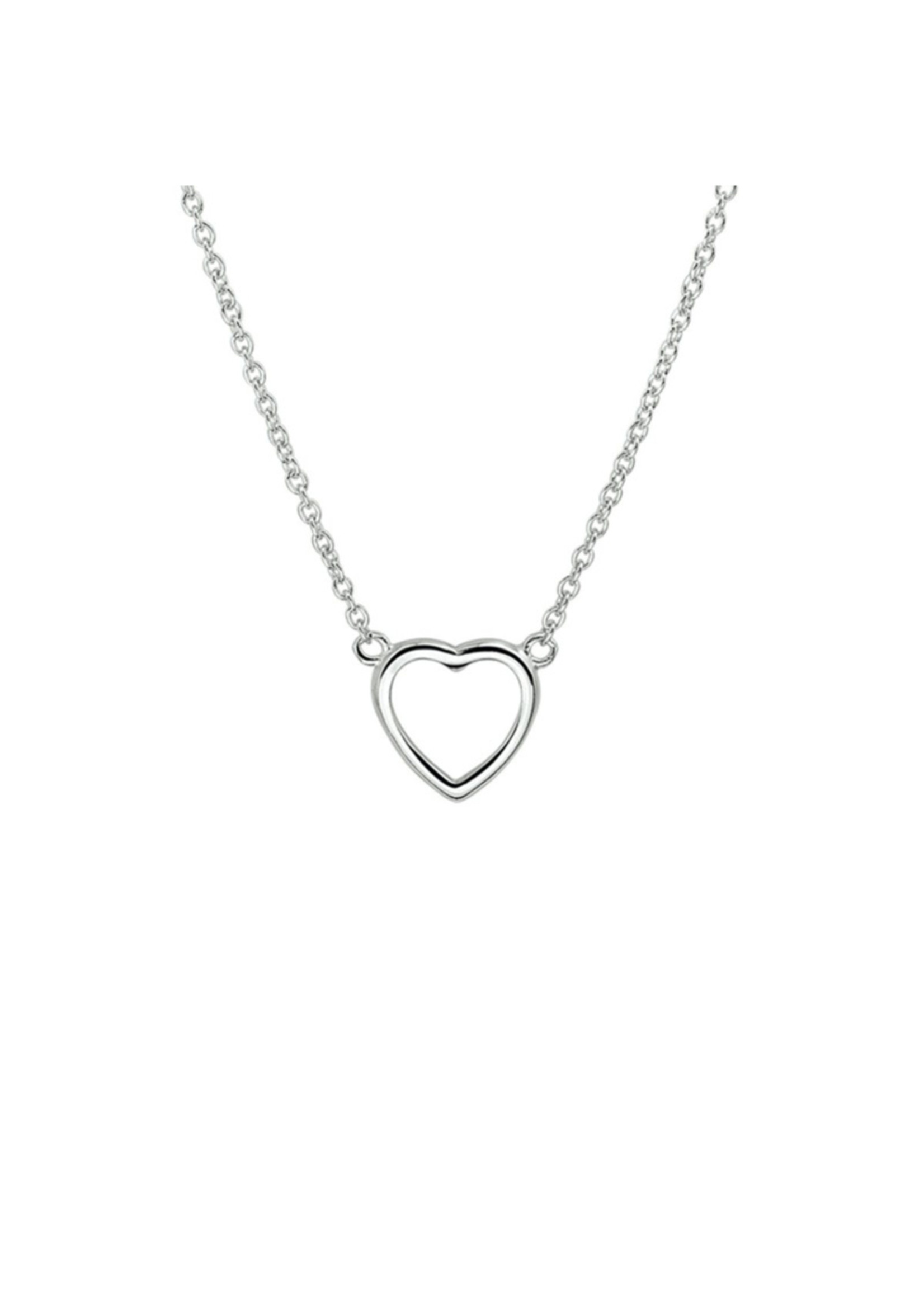 Vintage & Occasion Zilveren collier hart 1,3 mm 36 + 4 cm