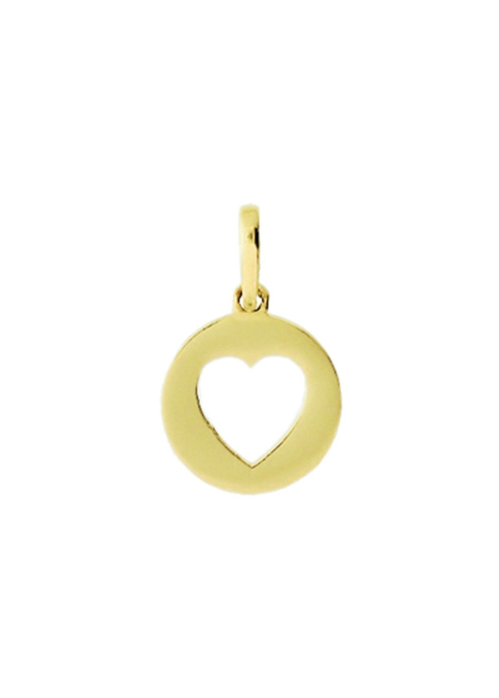 Vintage & Occasion Geelgouden hanger hart 14k goud