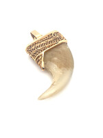 Vintage & Occasion Occasion gouden filigrain hanger met grote nagel