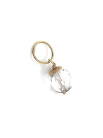 Vintage & Occasion Occasion 14k ogri hanger met facetkraal