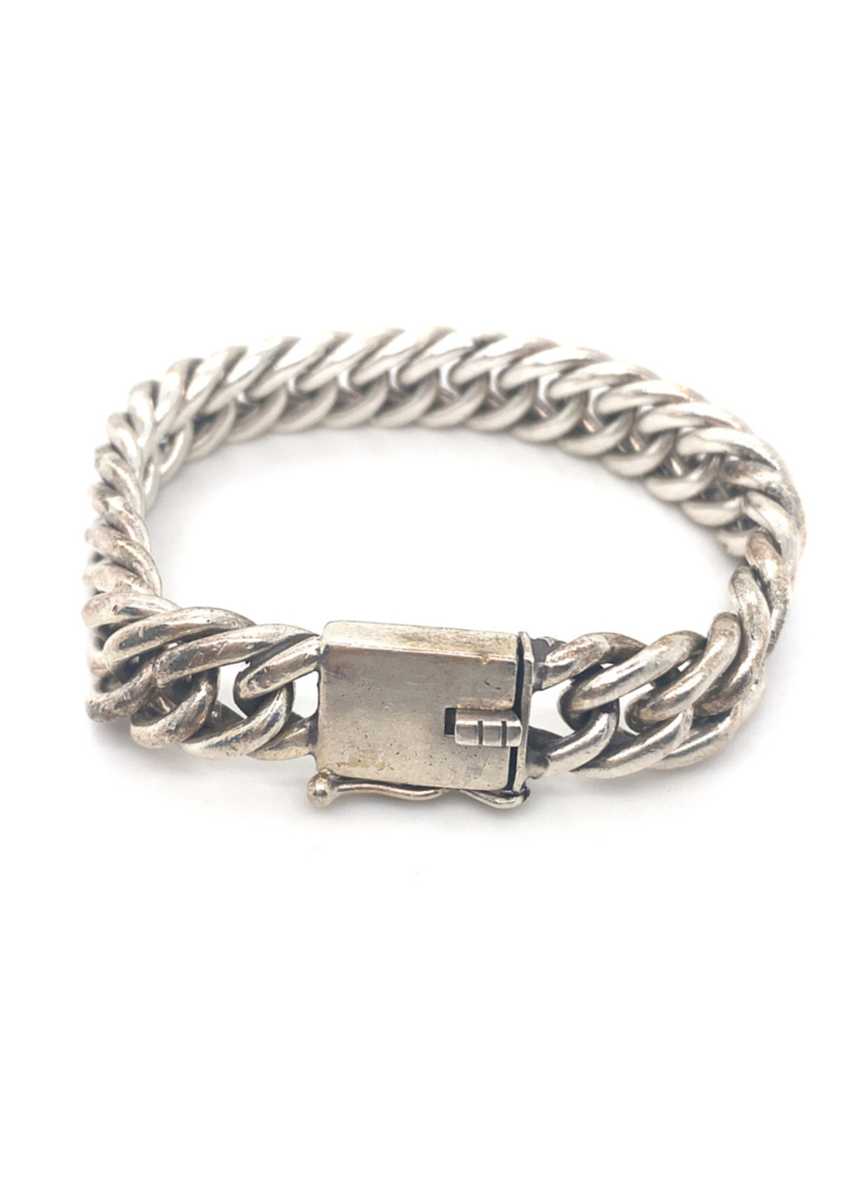 Vintage & Occasion Occasion zilveren zware gourmet armband