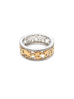Vintage & Occasion Occasion edelstalen bicolor ring