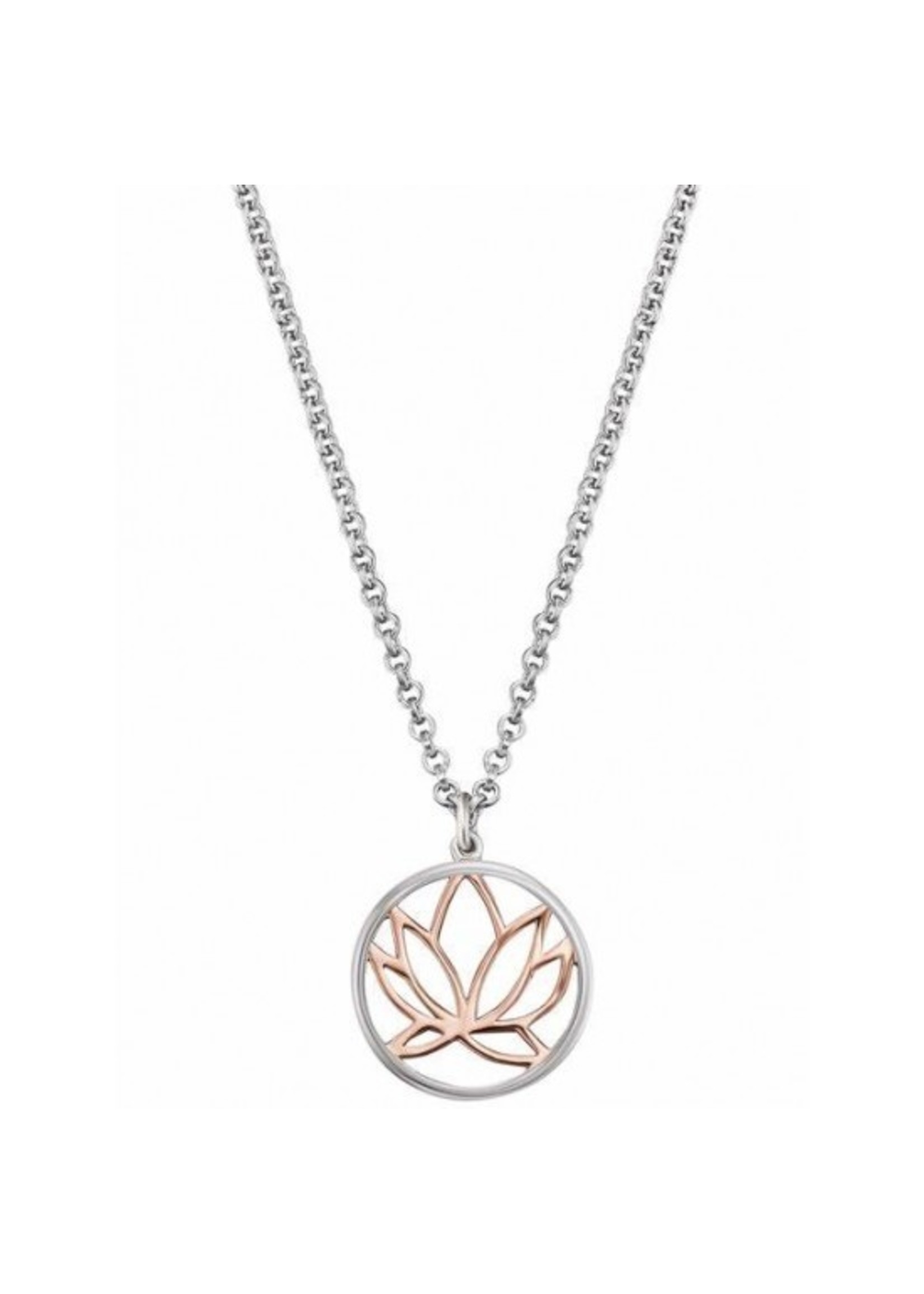 Engelsrufer Engelsrufer - Ketting -lotus - Gold Plated Sterling Zilver