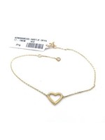 Cataleya jewels Geelgouden armband hartje 17-19 cm