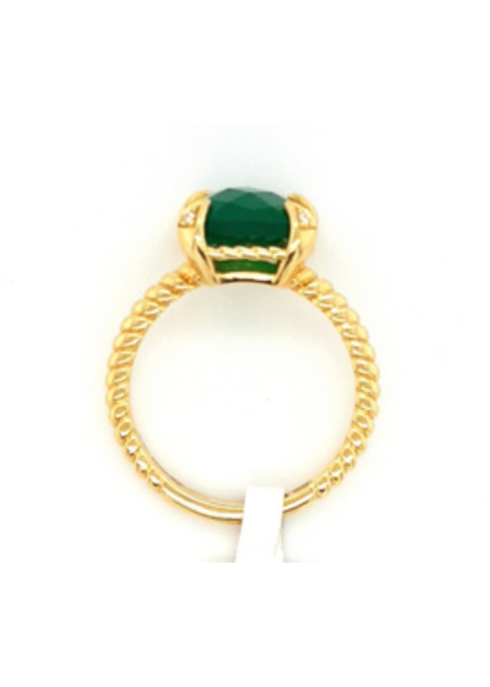 Monzario Monzario Ring Colori groene agaat