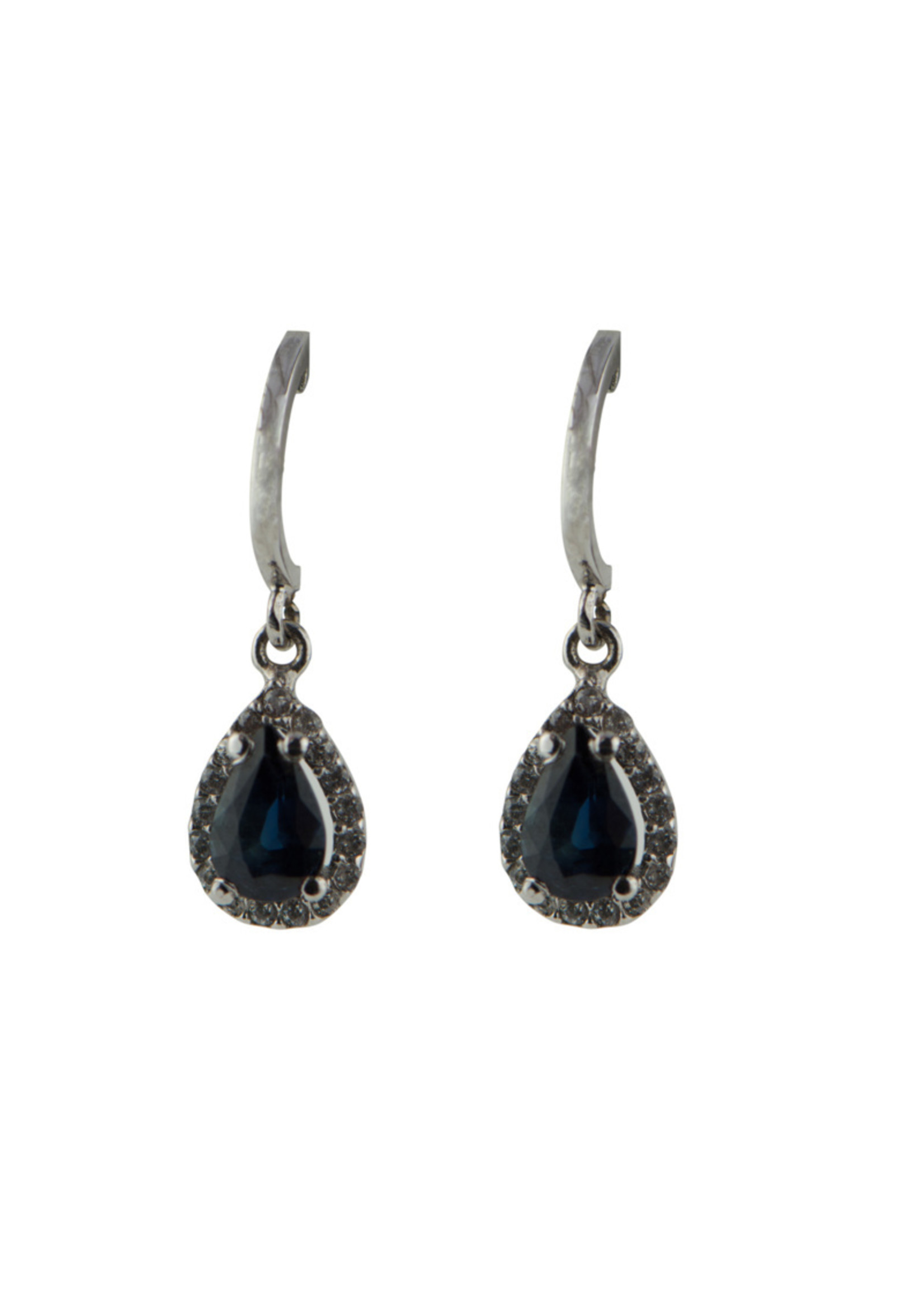 Vintage & Occasion Cataleya Earrings Diana Dark Blue Sapphire