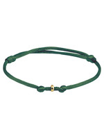 Vintage & Occasion Gouden armband satijn groen