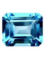 Vintage & Occasion 7.07 ct Verbazingwekkende Octagon Cut (12 x 10 mm) Braziliaanse blauwe topaas natuurlijke edelsteen