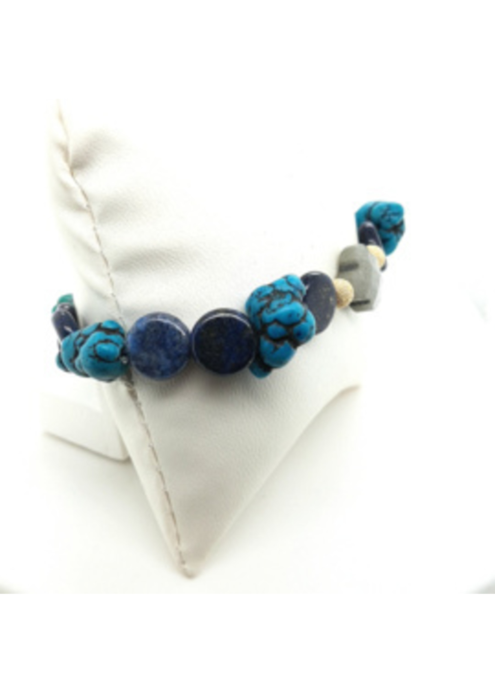 Cataleya jewels Cataleya armband met labradoriet, lapis lazuli, turkoois en goud