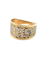 Vintage & Occasion Occasion bicolor ring met grieks patroon