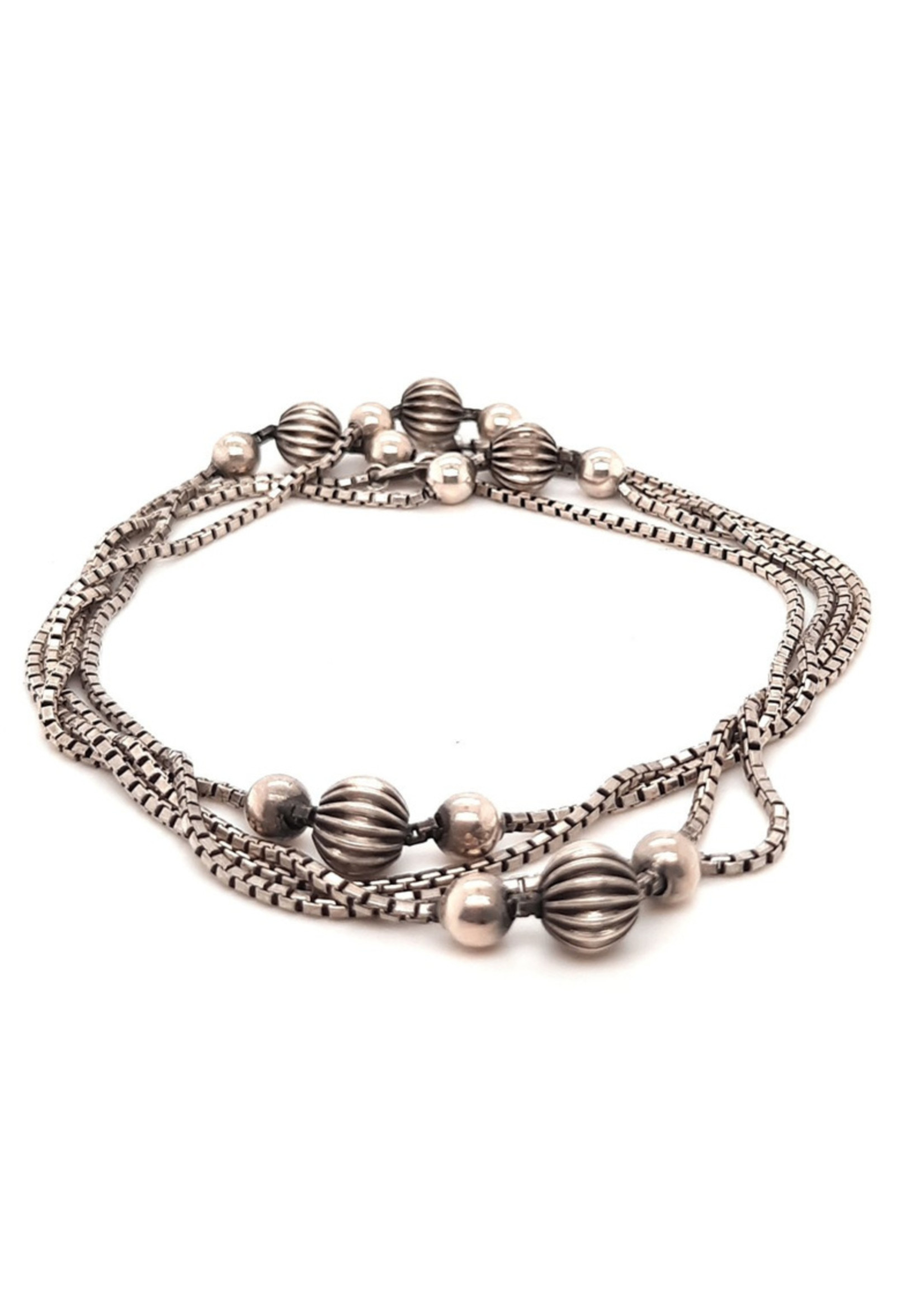 Vintage & Occasion Occasion zilveren lang fantasiecollier