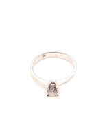 Vintage & Occasion Occasion witgouden 18K solitairring met diamant 0.40ct