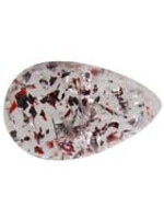 Vintage & Occasion 4,54 ct AAA buitengewone peer cabochon (15 x 10 mm) aardbei kleur kwarts