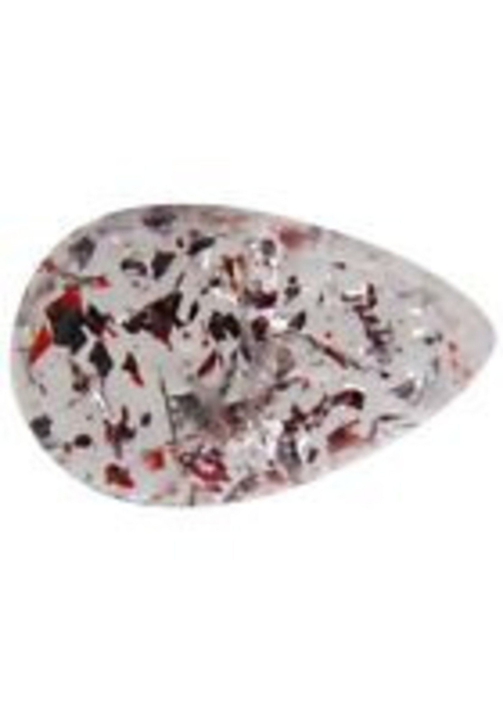 Vintage & Occasion 4,54 ct AAA buitengewone peer cabochon (15 x 10 mm) aardbei kleur kwarts