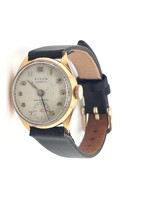 Vintage & Occasion Occasion Titus horloge geelgoud 18k met leren band