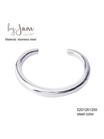 By Jam By Jam Bangle Glanzend Staal Zilverkleur