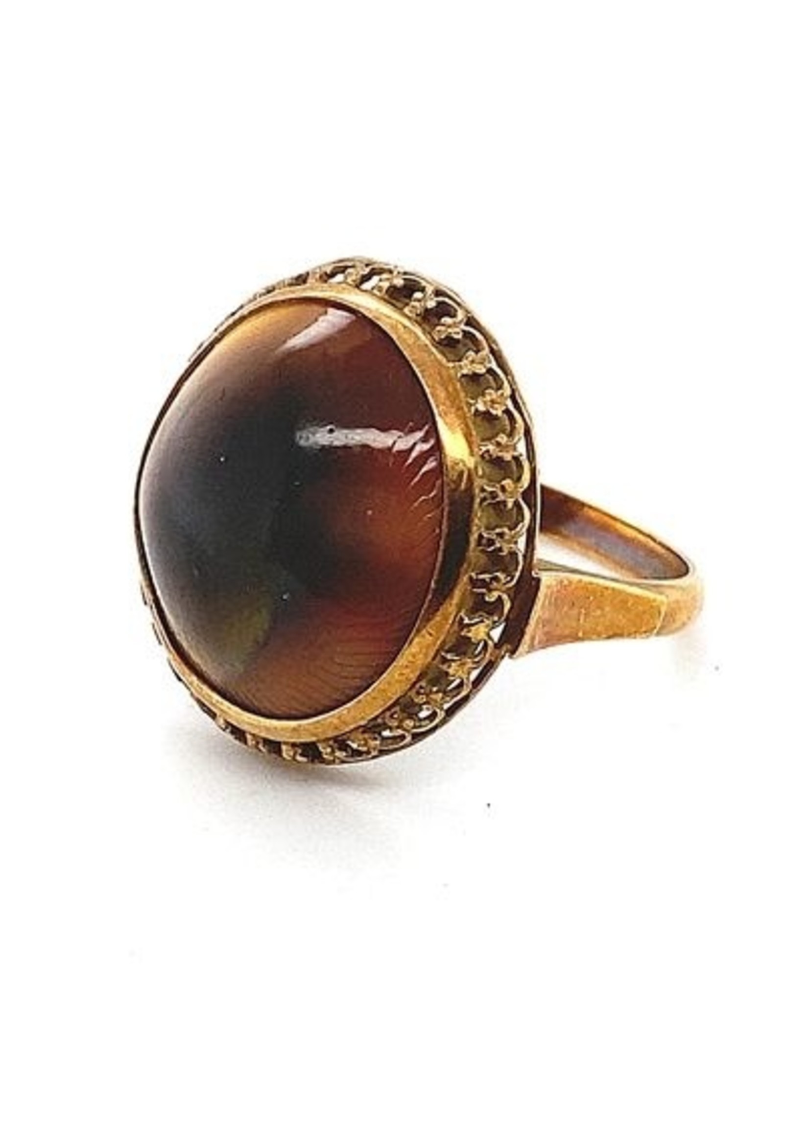 Vintage & Occasion Occasion gouden ring met Matabia afsluitstuk