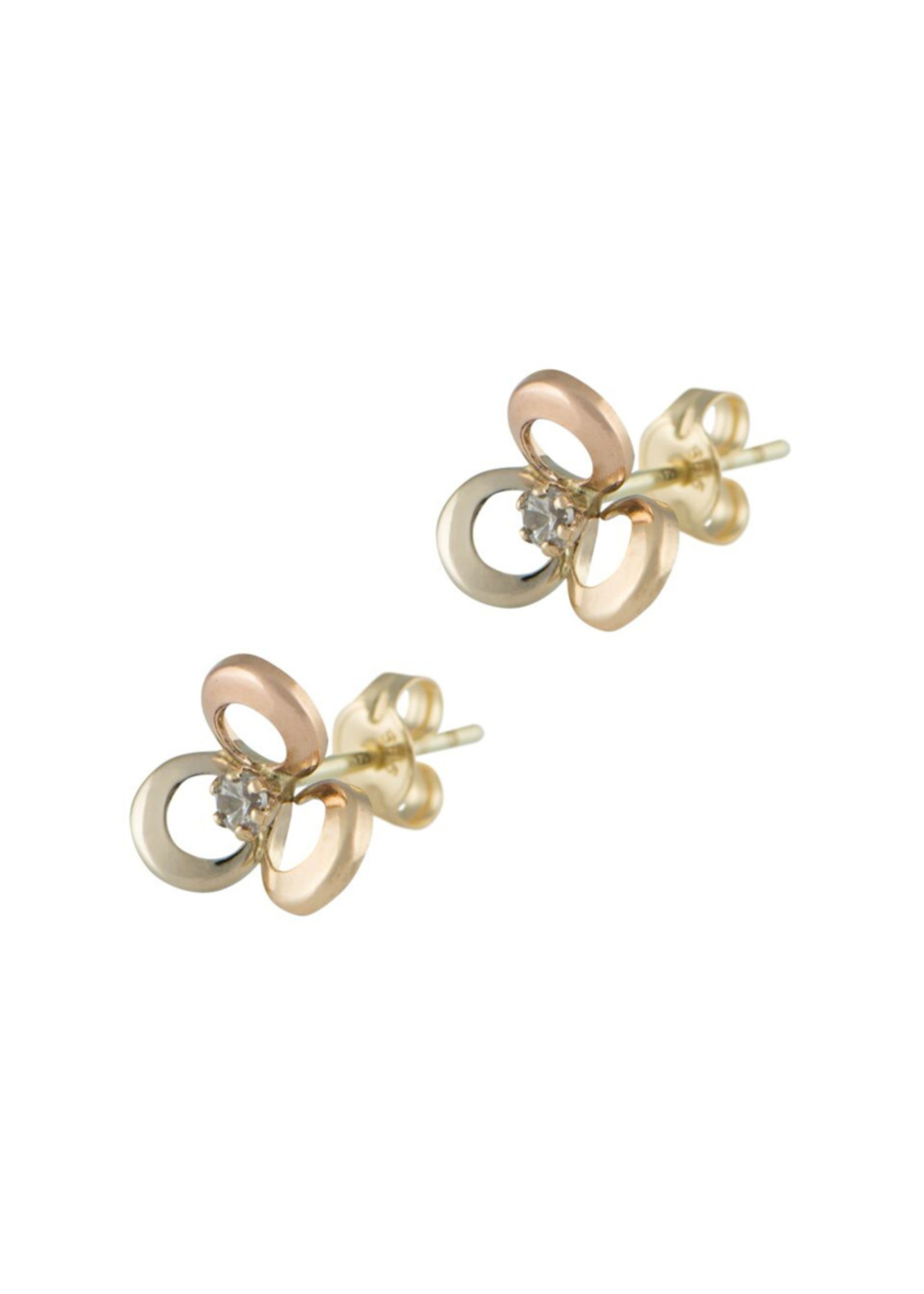 Vintage & Occasion Earrings Flower Tricolor