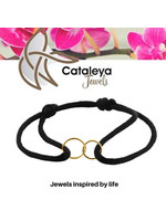 Cataleya jewels Cataleya jewels Armband satijn rondjes