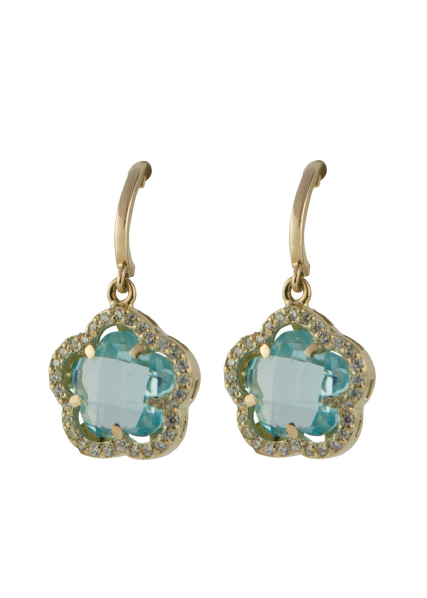 Cataleya jewels Cataleya Earrings Daisy Flower Blue