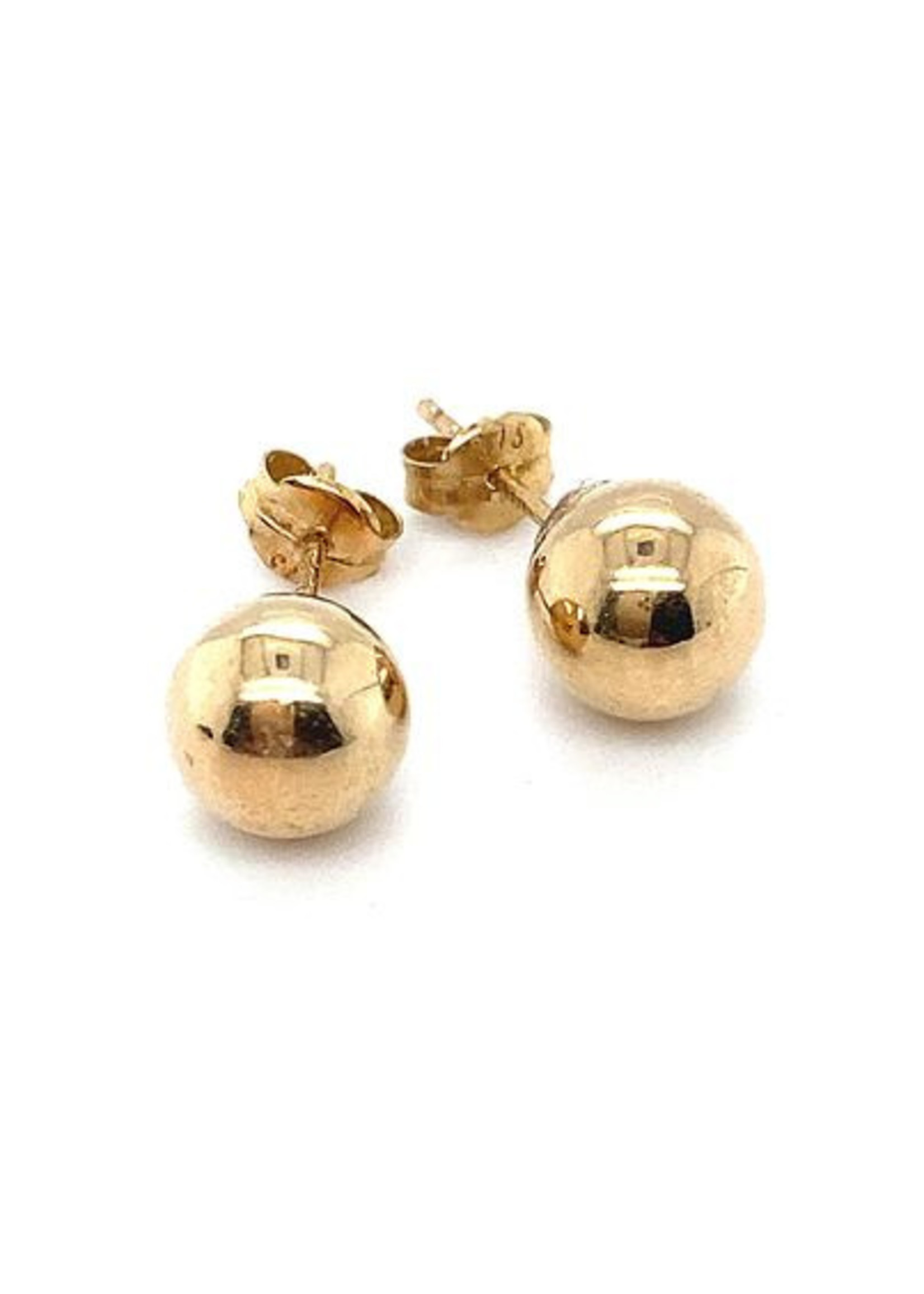 Vintage & Occasion Occasion gouden bolletjes oorbellen 7mm