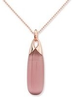 Vintage & Occasion Cats Eye collectie - Zilveren Hanger Rosegoudverguld met roze synthetische cat's eye Vintage & Occasion Cats Eye collectie - Zilveren Hanger Rosegoudverguld met roze synthetische cat's eye