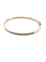Vintage & Occasion Occasion geelgouden bangle armband met diamant 1.28ct