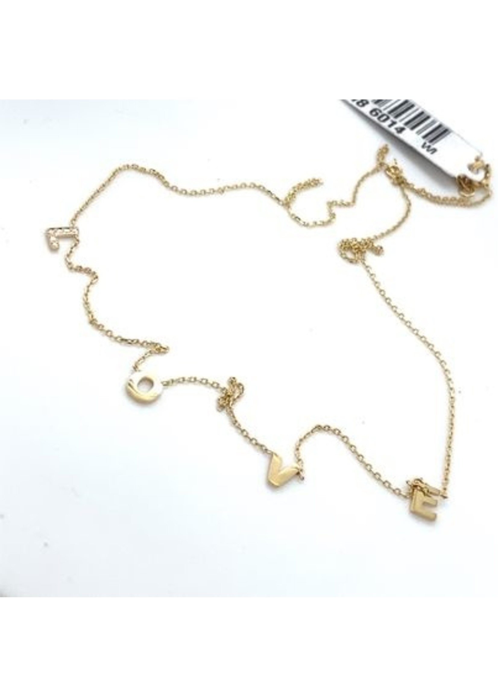 Cataleya jewels Geelgouden LOVE collier