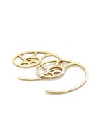 Vintage & Occasion Occasion  14k geelgouden moderne oorhangers