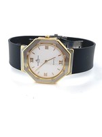 Vintage & Occasion Vintage & Occasion gouden Baume & Mercier horloge met diamant